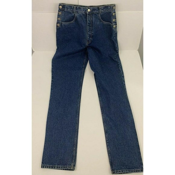 Vintage Lawman Women 15/16 Denim Western Jeans - Picture 2 of 10